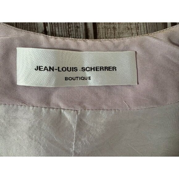 Jean Louis Scherrer Boutique cotton silk Jacket size 44 US 8 color pink France - Picture 2 of 8